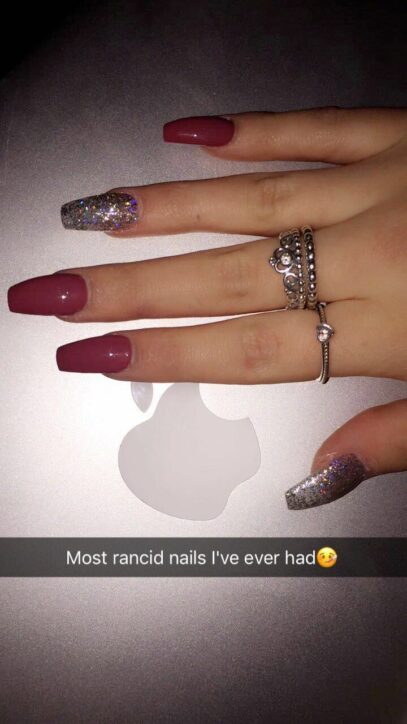 Prom Nails Acrylic Coffin