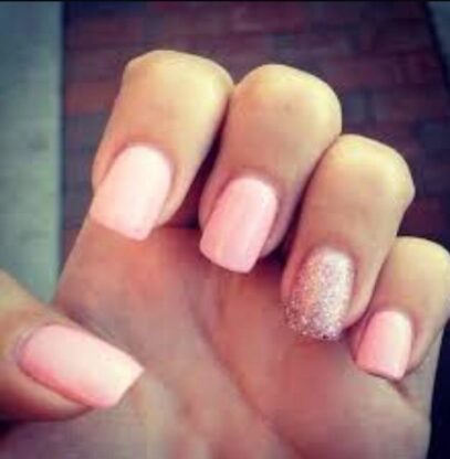 Prom Nails For Pink Dress