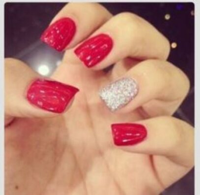 Prom Nails For Red Dress