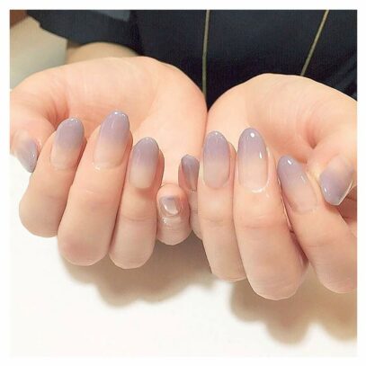 Purple And White Nails