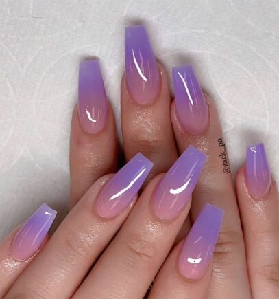 Purple Ombre Nails