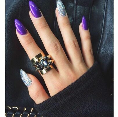 Purple Prom Nails