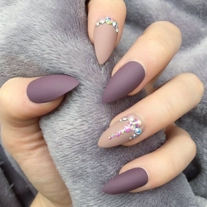 Purple Prom Nails