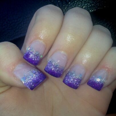 Purple Prom Nails