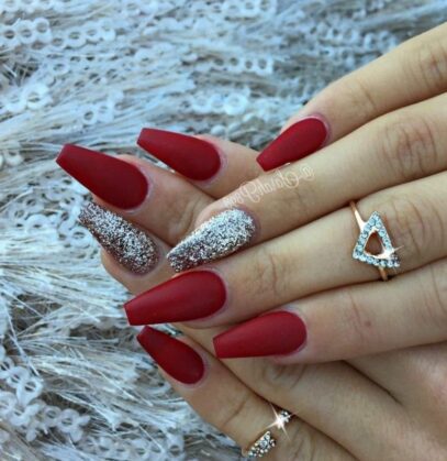 Red Prom Nails