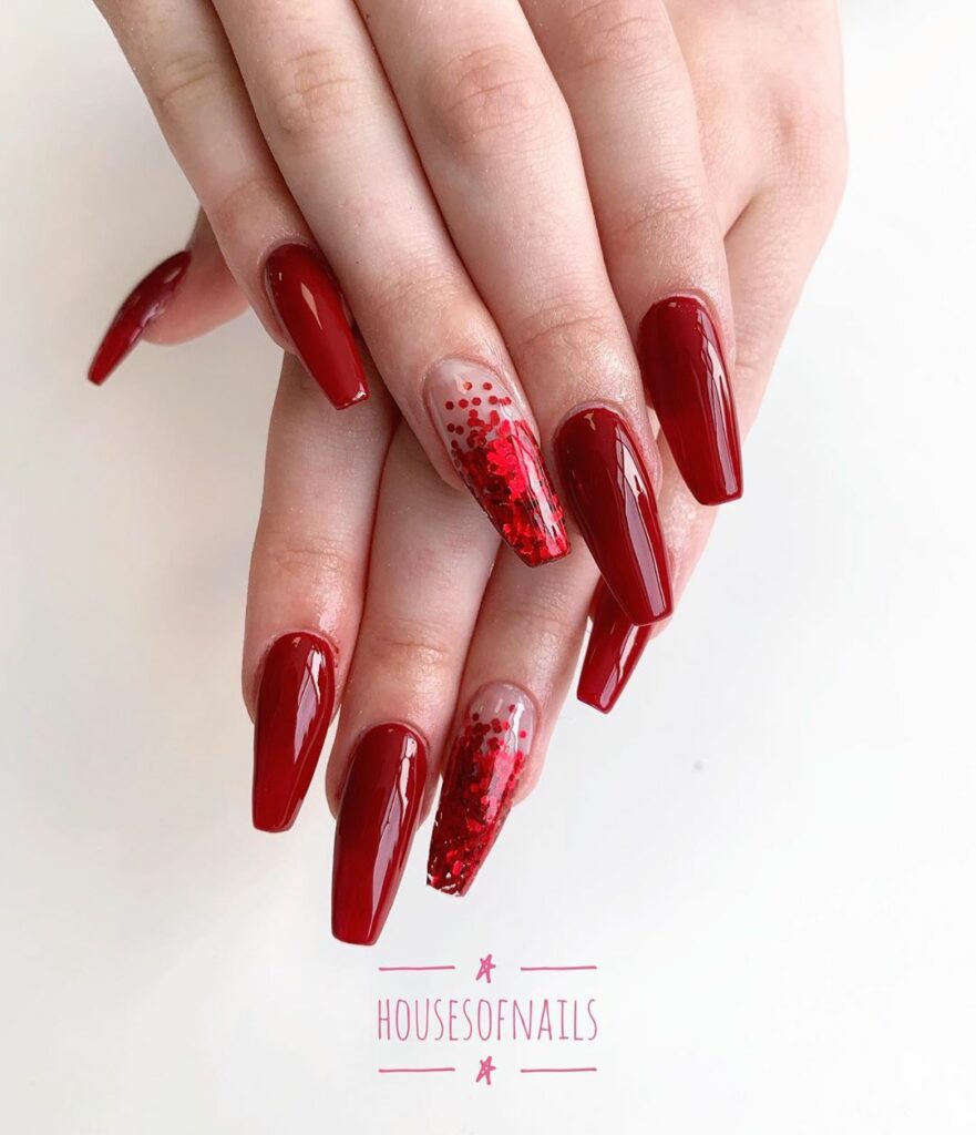 Red Prom Nails