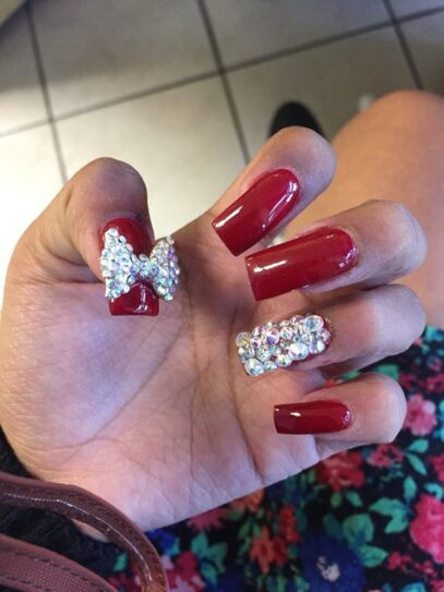 Red Prom Nails