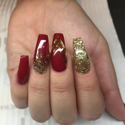 Red Prom Nails