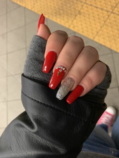 Red Prom Nails