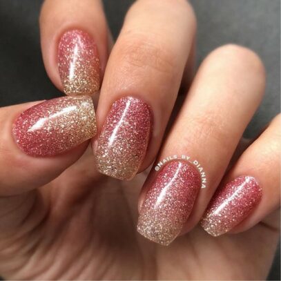 Rose Gold Ombre Nails