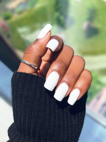 Short White Nails