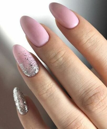 Simple Glitter Nails