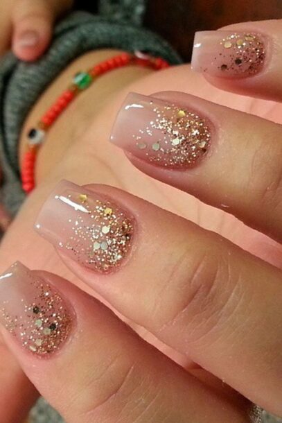 Simple Glitter Nails