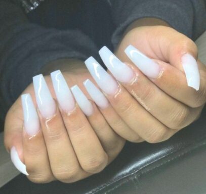 Soft White Nails