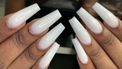 Soft White Nails