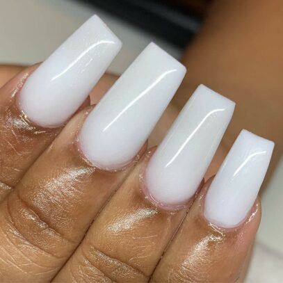 Soft White Nails