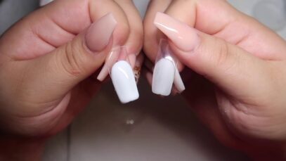 Soft White Nails