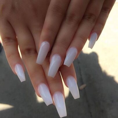 Soft White Nails