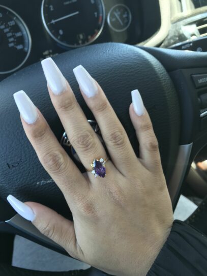 Soft White Nails