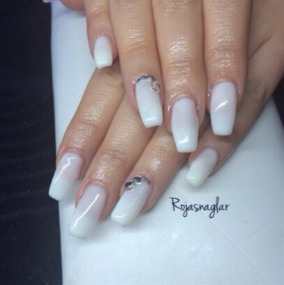 Soft White Nails