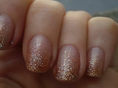 Sparkle Ombre Nails