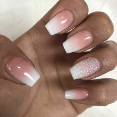Sparkle Ombre Nails