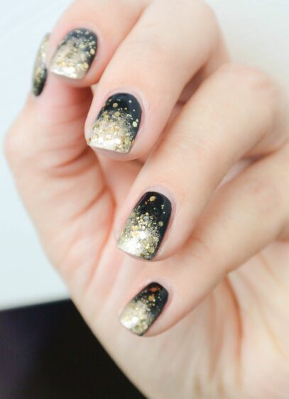Sparkly Ombre Nails