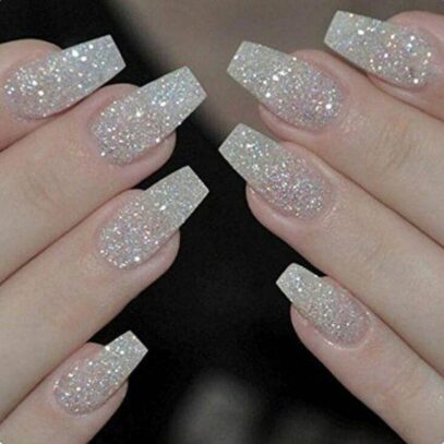 Sparkly Prom Nails