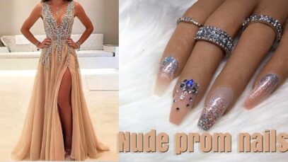 Sparkly Prom Nails