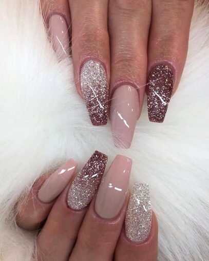 Sparkly Prom Nails