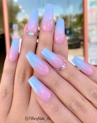 Spring Ombre Nails