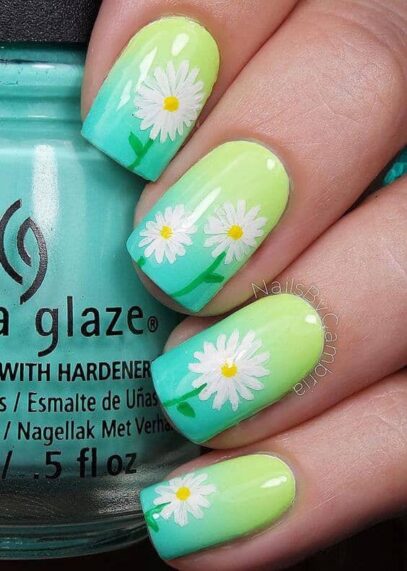 Spring Ombre Nails