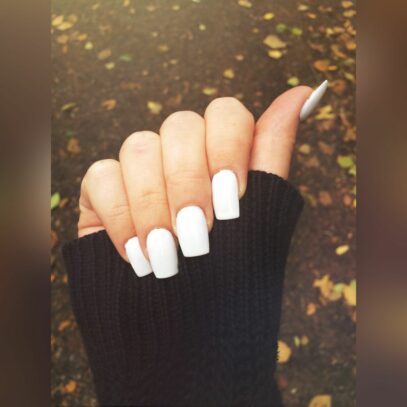 51 Square White Nails Looks Inspirations Polyvore Discover And Shop Trends In Fashion Outfits Beauty And Home