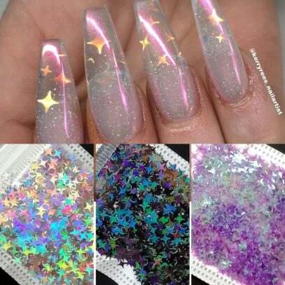 Star Glitter Nails