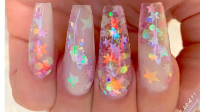 Star Glitter Nails