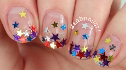 Star Glitter Nails