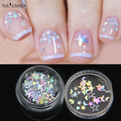 Star Glitter Nails