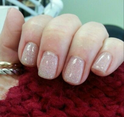 Subtle Glitter Nails