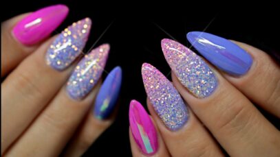 Summer Glitter Nails