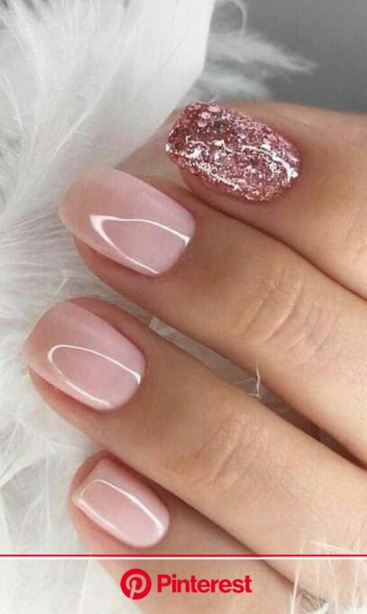 Summer Glitter Nails