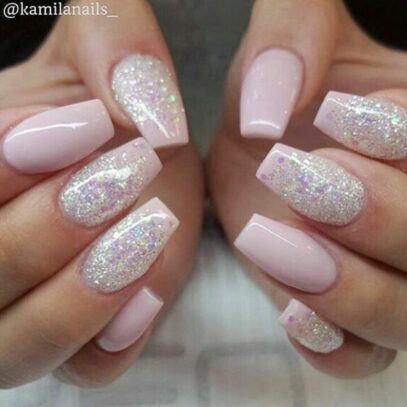 Summer Glitter Nails