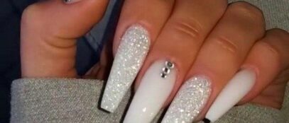 Trendy White Nails