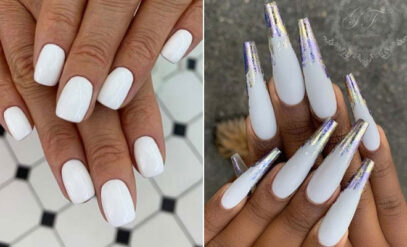 White Nail Art
