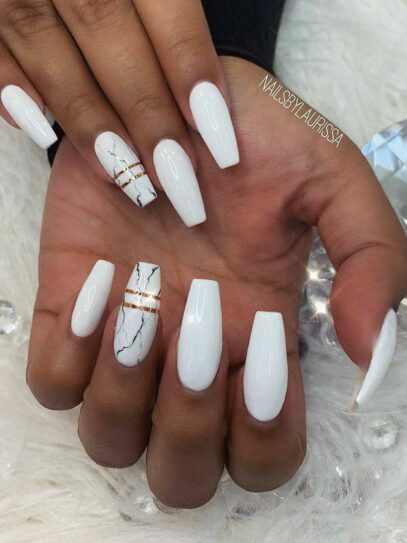 White Nail Ideas Acrylic