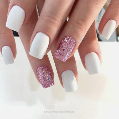 White Nail Ideas Simple
