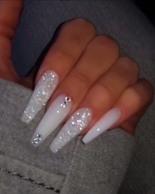 +51 White Nail Inspo Looks & Inspirations POLYVORE Discover and