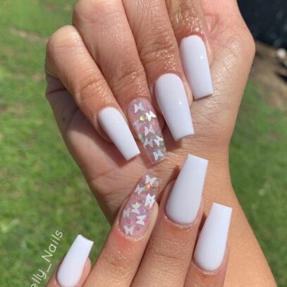 White Nail Inspo