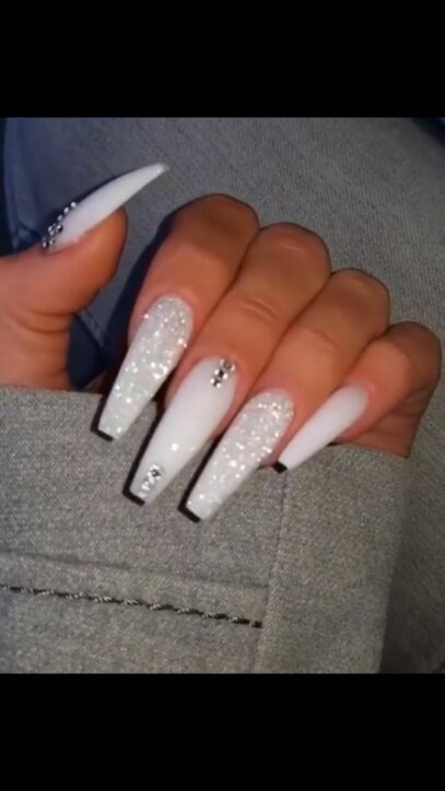 White Nail Inspo Acrylic