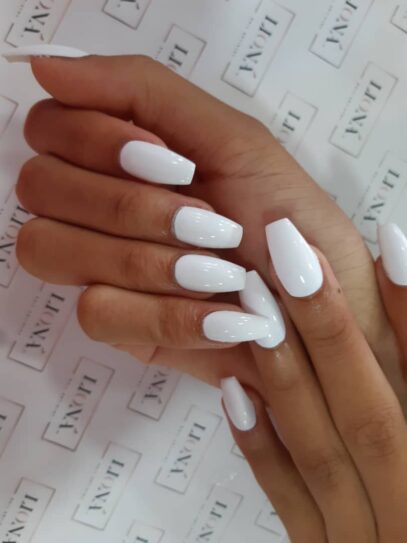 White Nail Inspo Acrylic