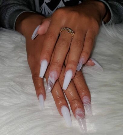 White Nail Inspo Acrylic